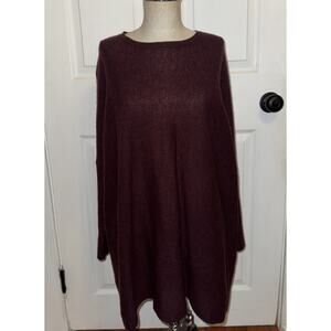 Claudia Nichole Cashmere Long Sleeve Oversized Boxy Sweater Size M Pullover